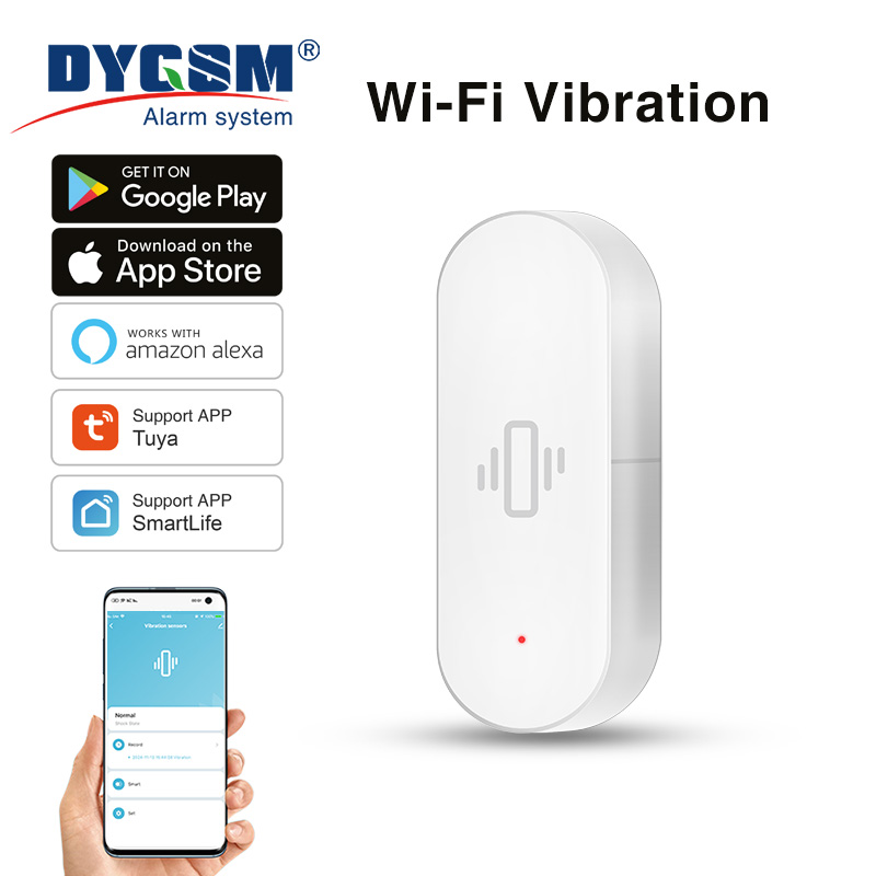 Smart Home Setup - Tuya WiFi Vibration Sensor, Sensitive Detection,