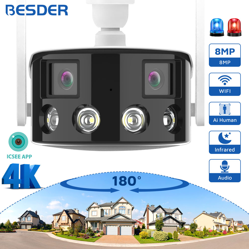 Smart Home Battery Camera Ezviz - 4K 8MP IP Camera WiFi Color