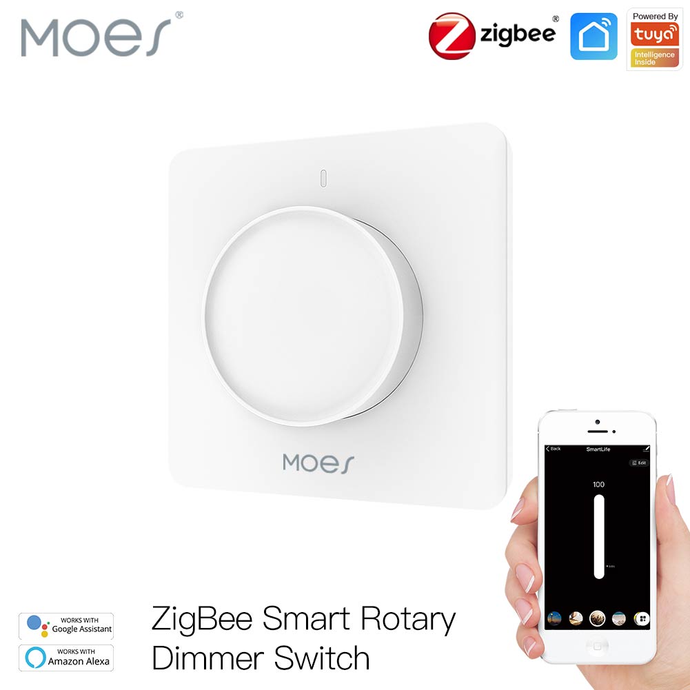 Smart Home Moes - MOES Tuya Zigbee Smart Rotary Dimmer