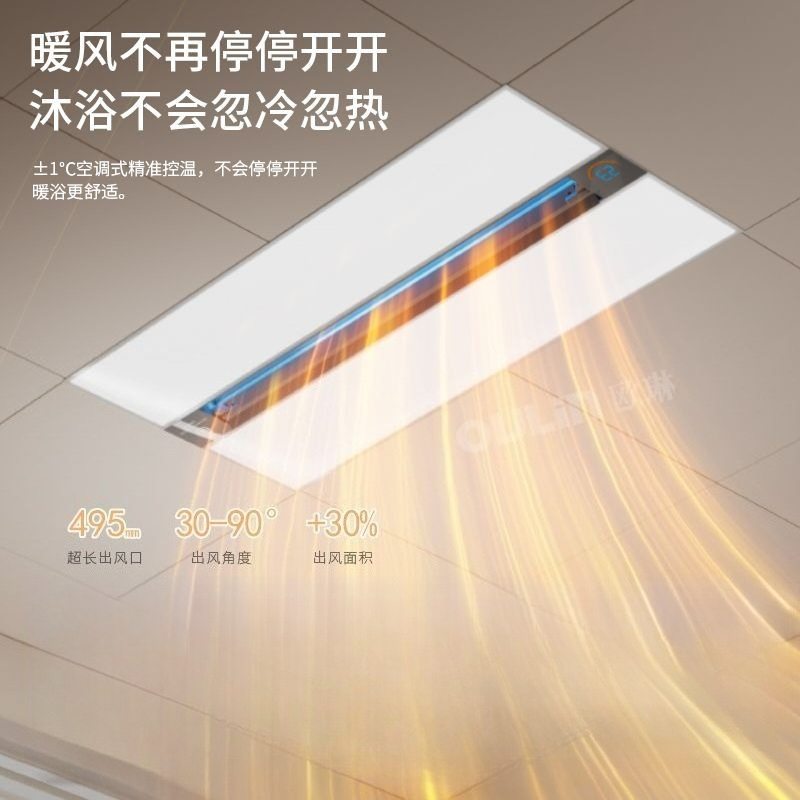 Smart Bathroom Fan - Smart 3-in-1 Bathroom Ceiling Heater -