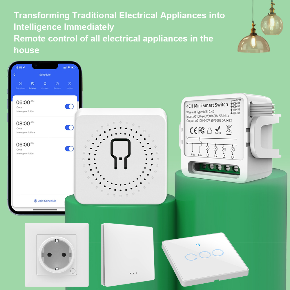 Tuya WiFi Smart Switch 1/2/3/4 - đánh giá và giá Smart Home Sistem