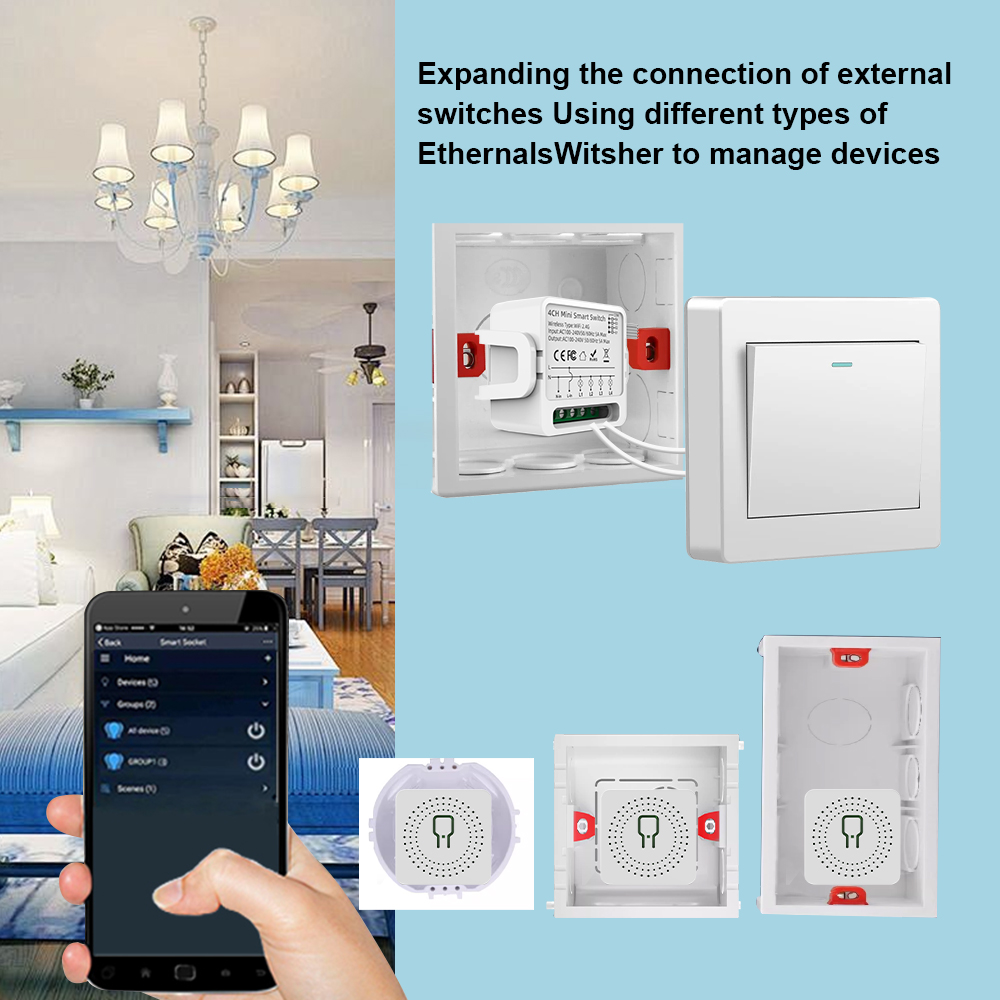 Tuya WiFi Smart Switch 1/2/3/4 - đánh giá và giá Smart Home Sistem