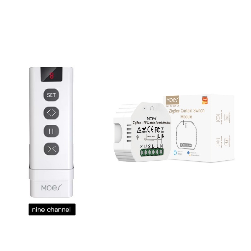 MOES ZigBee Smart RF433 Curtai - đánh giá và giá Smart Home Moes