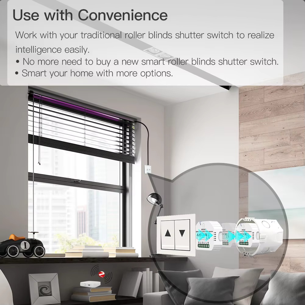 MOES ZigBee Smart RF433 Curtai - đánh giá và giá Smart Home Moes