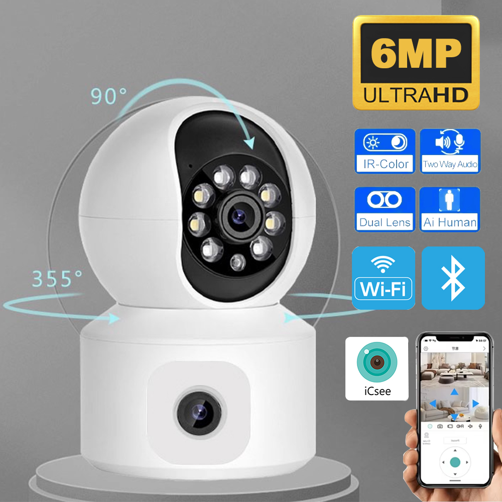 6MP ICSEE WiFi IP Camera Dual  - đánh giá và giá Smart Home Battery Camera Ezviz