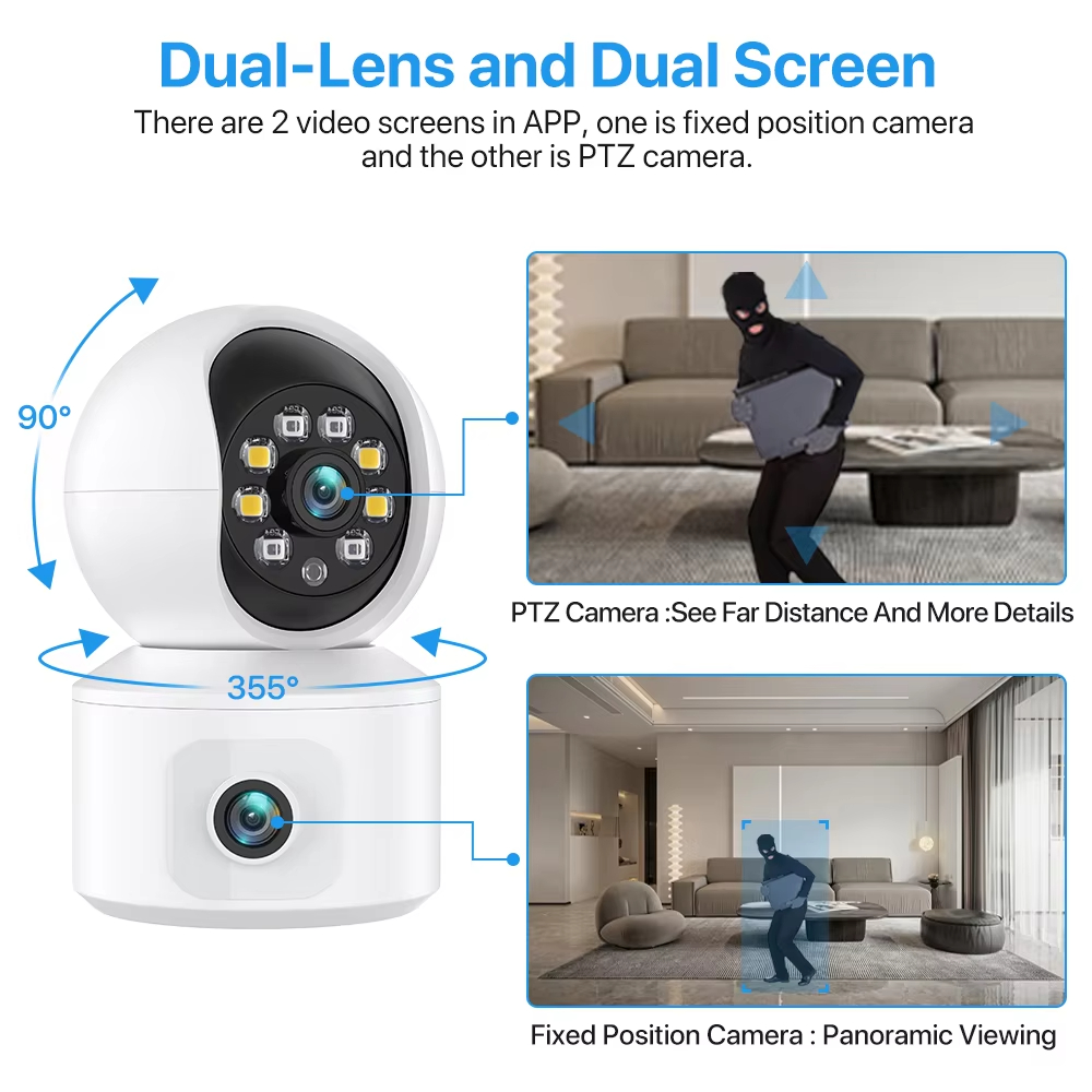 6MP ICSEE WiFi IP Camera Dual  - đánh giá và giá Smart Home Battery Camera Ezviz