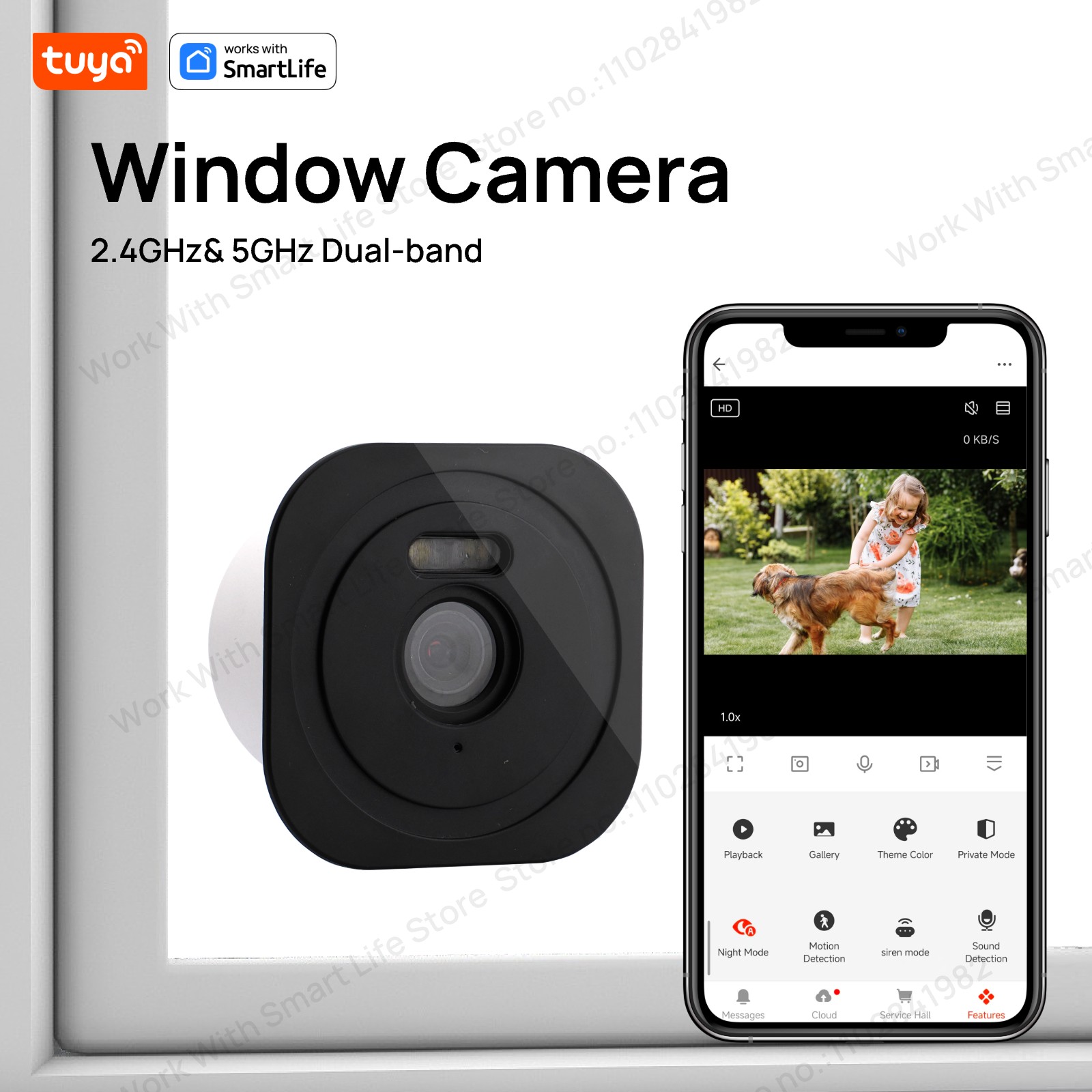 3MP 2K Tuya Window Camera,2.4G - đánh giá và giá Smart Home Battery Camera Ezviz