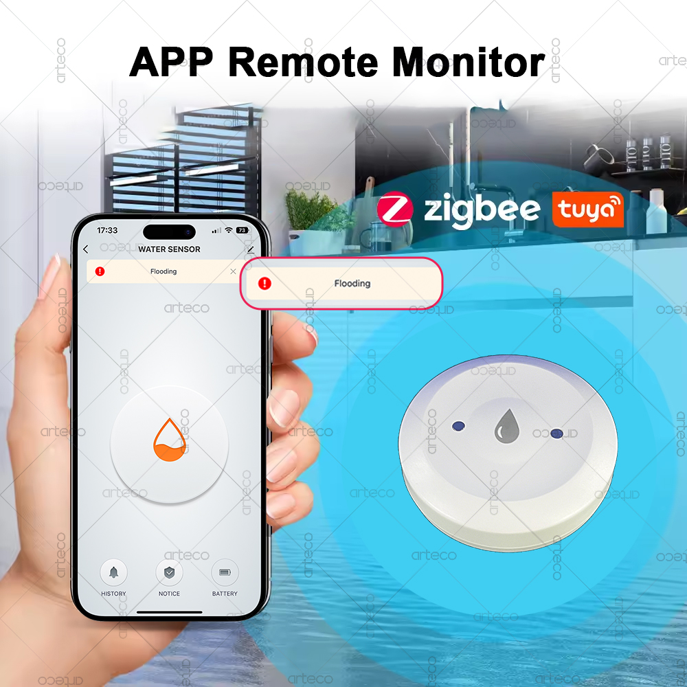 Tuya Smart Zigbee Water Sensor - đánh giá và giá Smart Home Setup