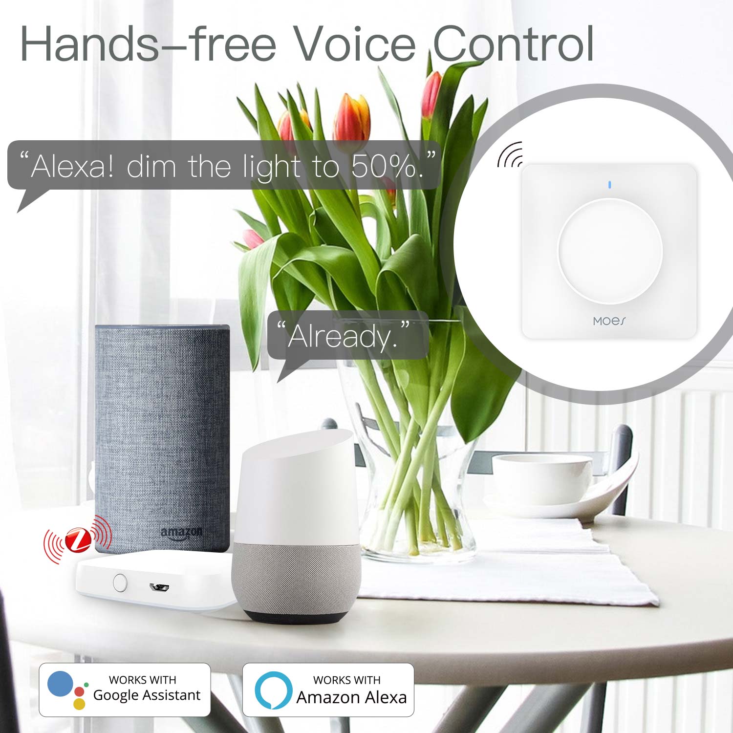 MOES Tuya Zigbee Smart Rotary  - đánh giá và giá Smart Home Moes
