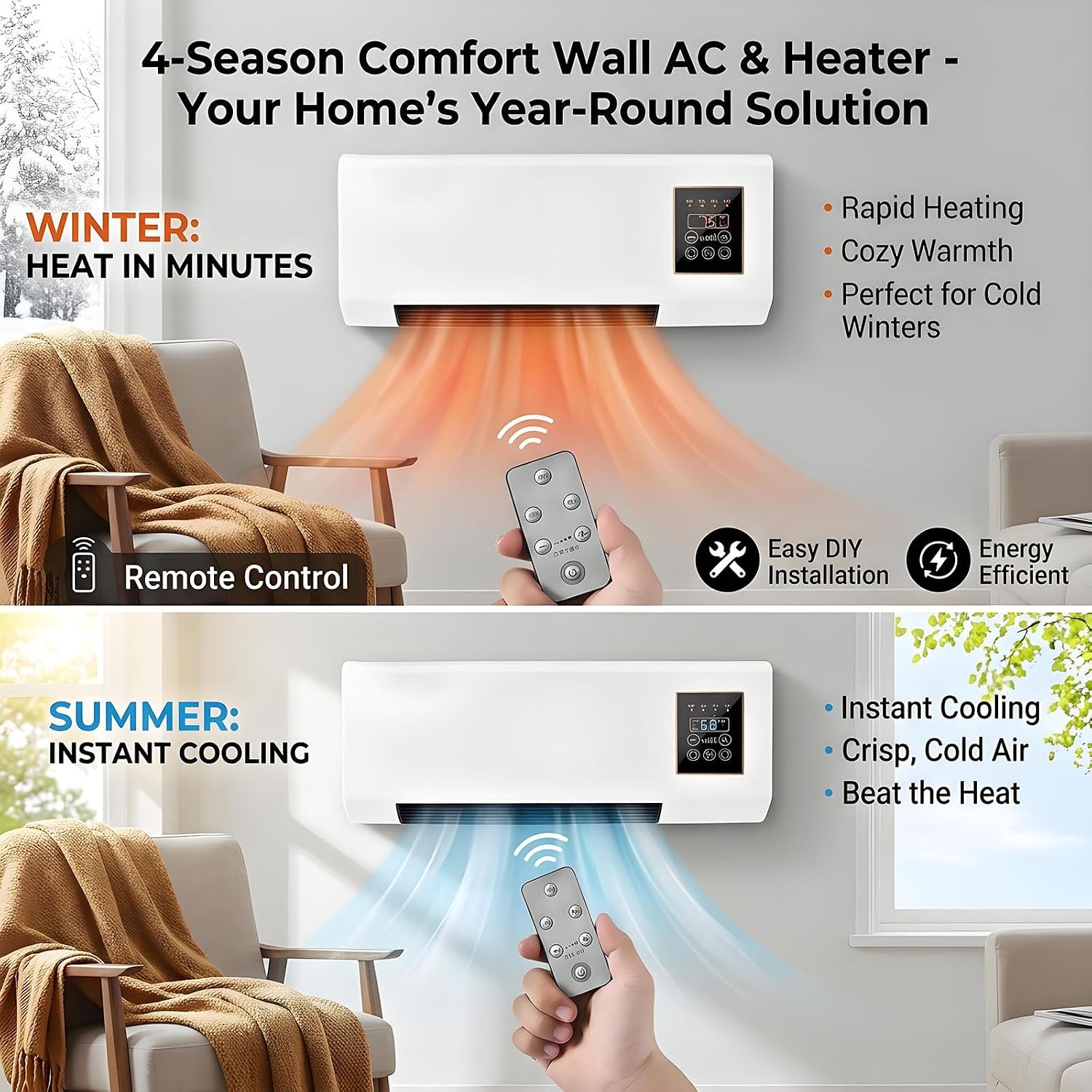 Portable Wall-Mounted Air Cond - đánh giá và giá Smart Bathroom Fan