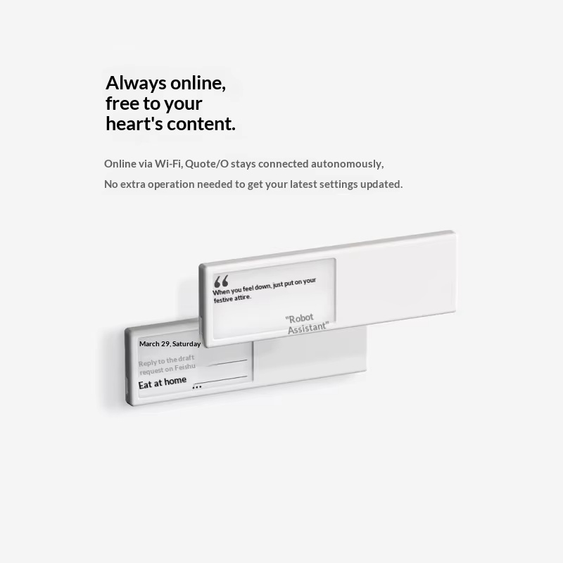 Quote O Smart Wifi E Ink Displ - đánh giá và giá Smart Home Setup