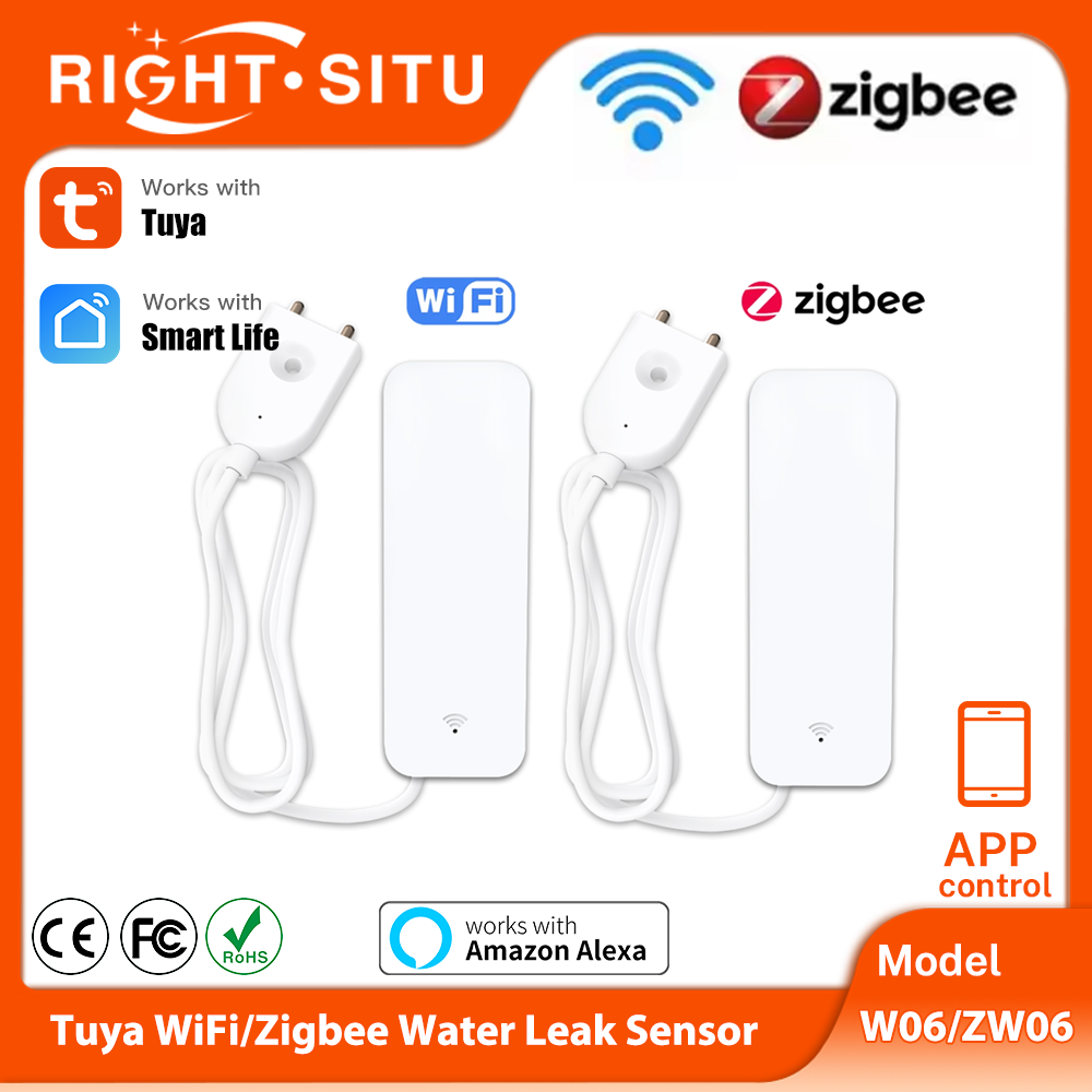 Tuya WiFi Zigbee Water Sensor  - đánh giá và giá Smart Home Setup