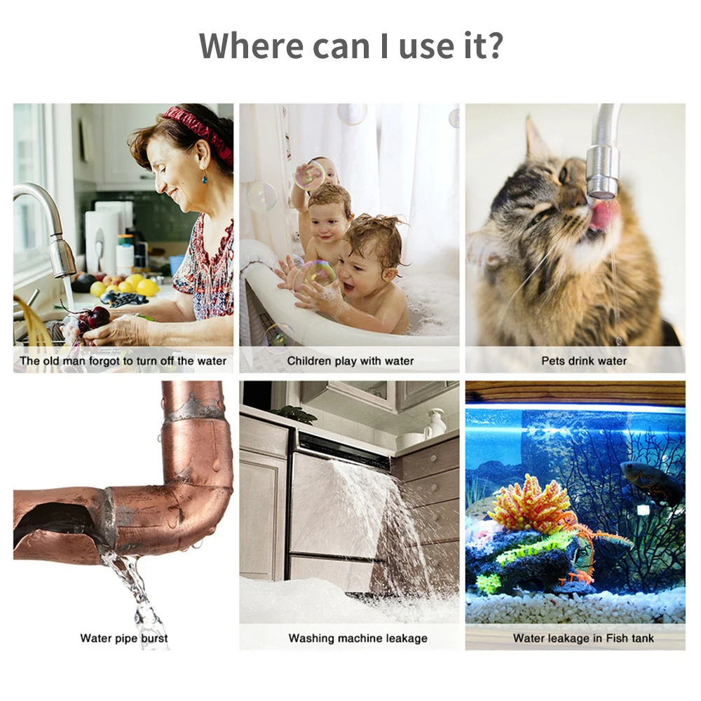 Tuya WiFi Zigbee Water Sensor  - đánh giá và giá Smart Home Setup