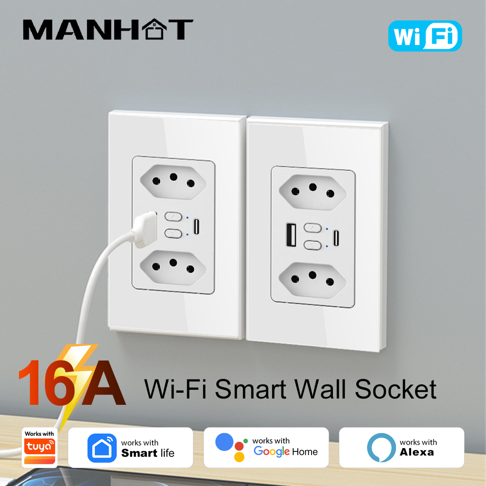 MANHOT Wifi Smart Brazil Socke - đánh giá và giá Smart Home Sistem