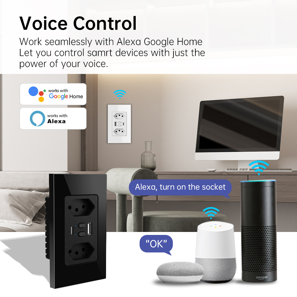 MANHOT Wifi Smart Brazil Socke - đánh giá và giá Smart Home Sistem
