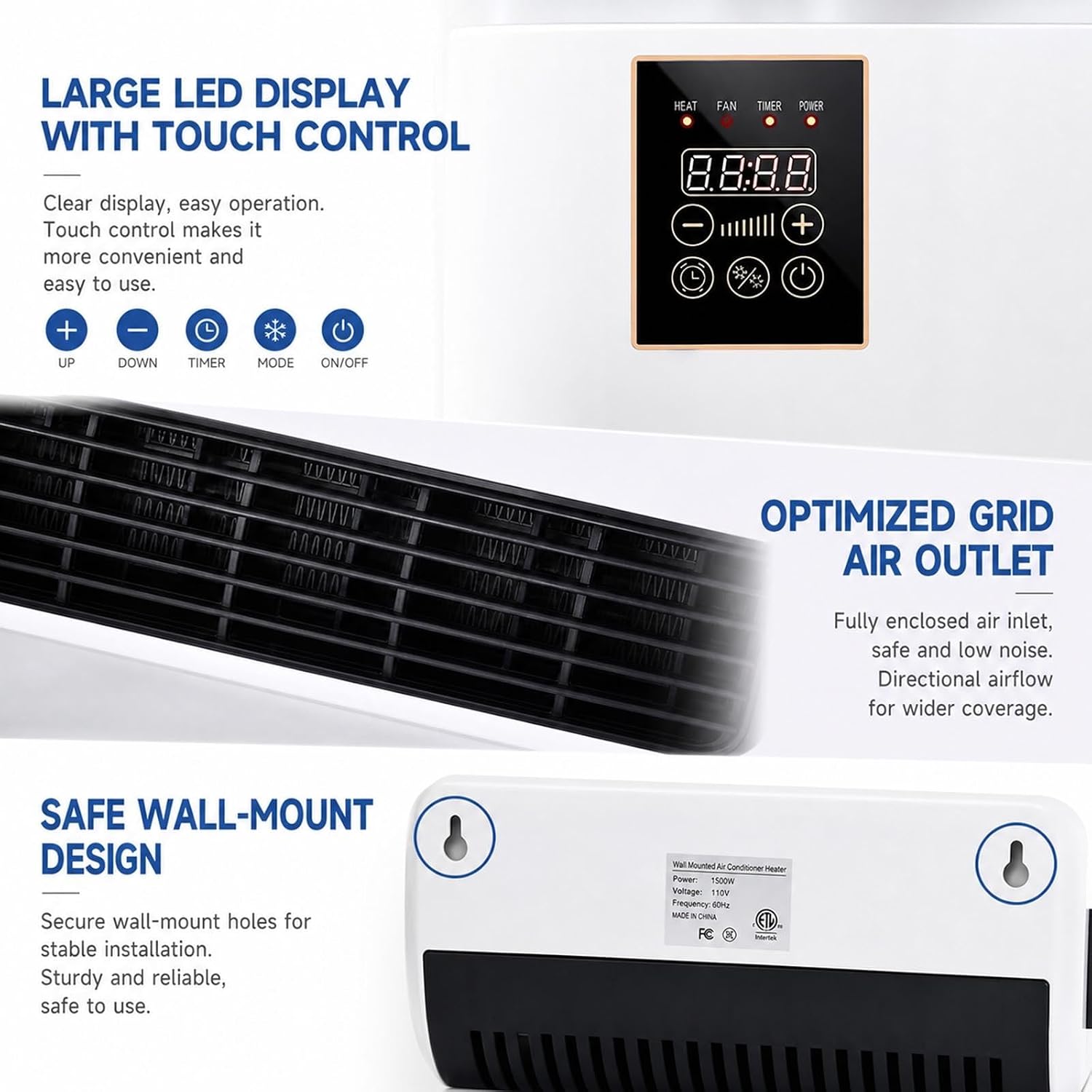 Wall Mounted Air Conditioner 2 - đánh giá và giá Smart Bathroom Fan