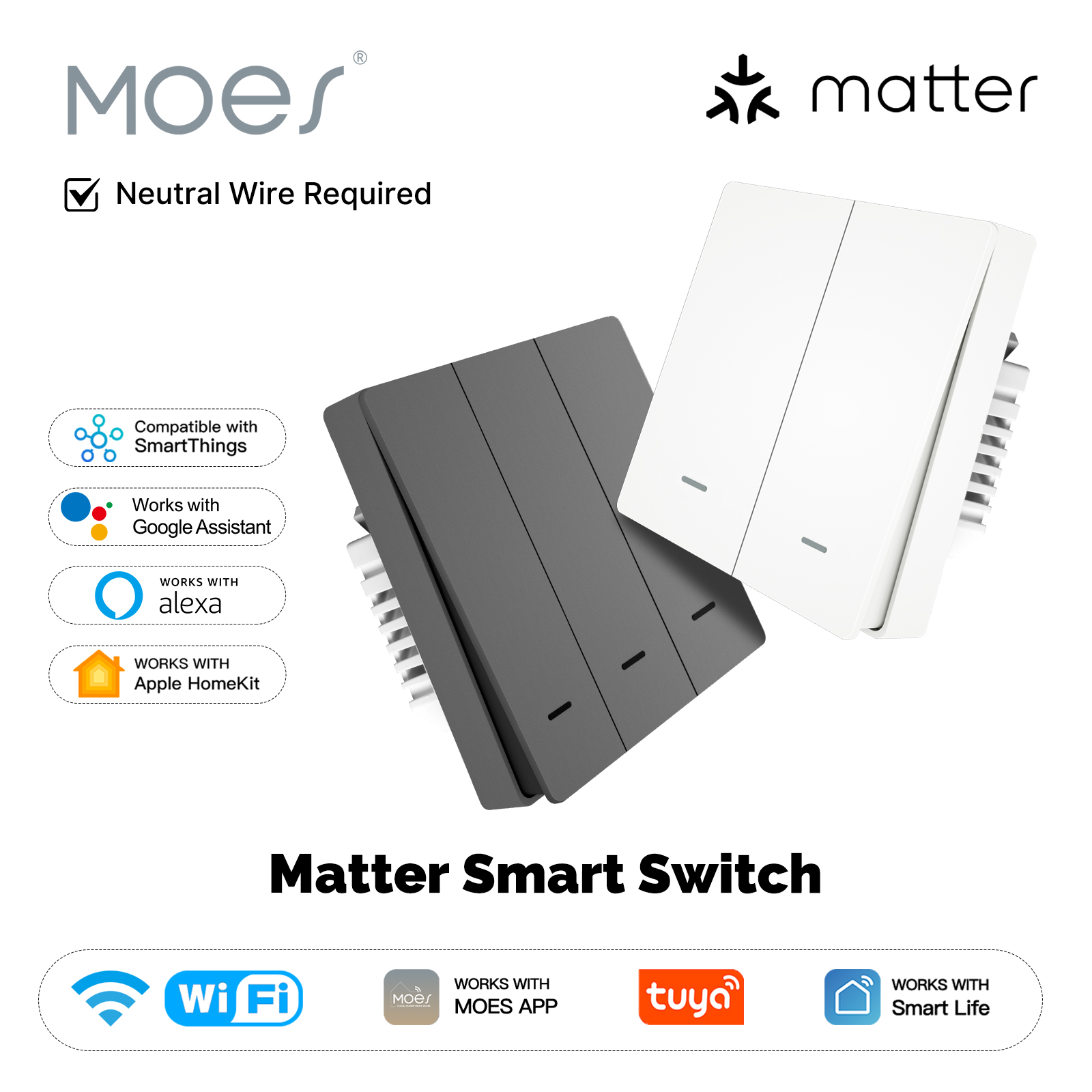 MOES Matter Tuya WiFi Smart Li - đánh giá và giá Smart Home Sistem