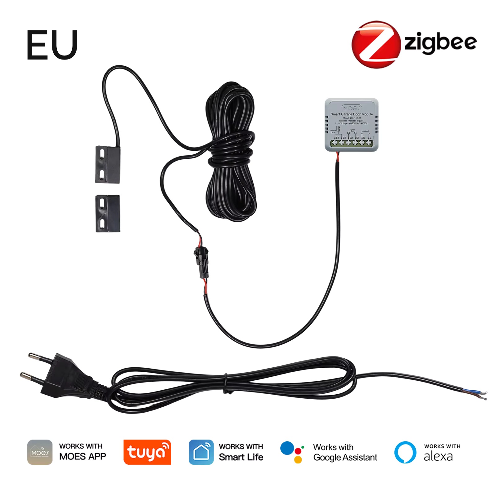 MOES Zigbee Garage Door Contro - đánh giá và giá Smart Home Moes