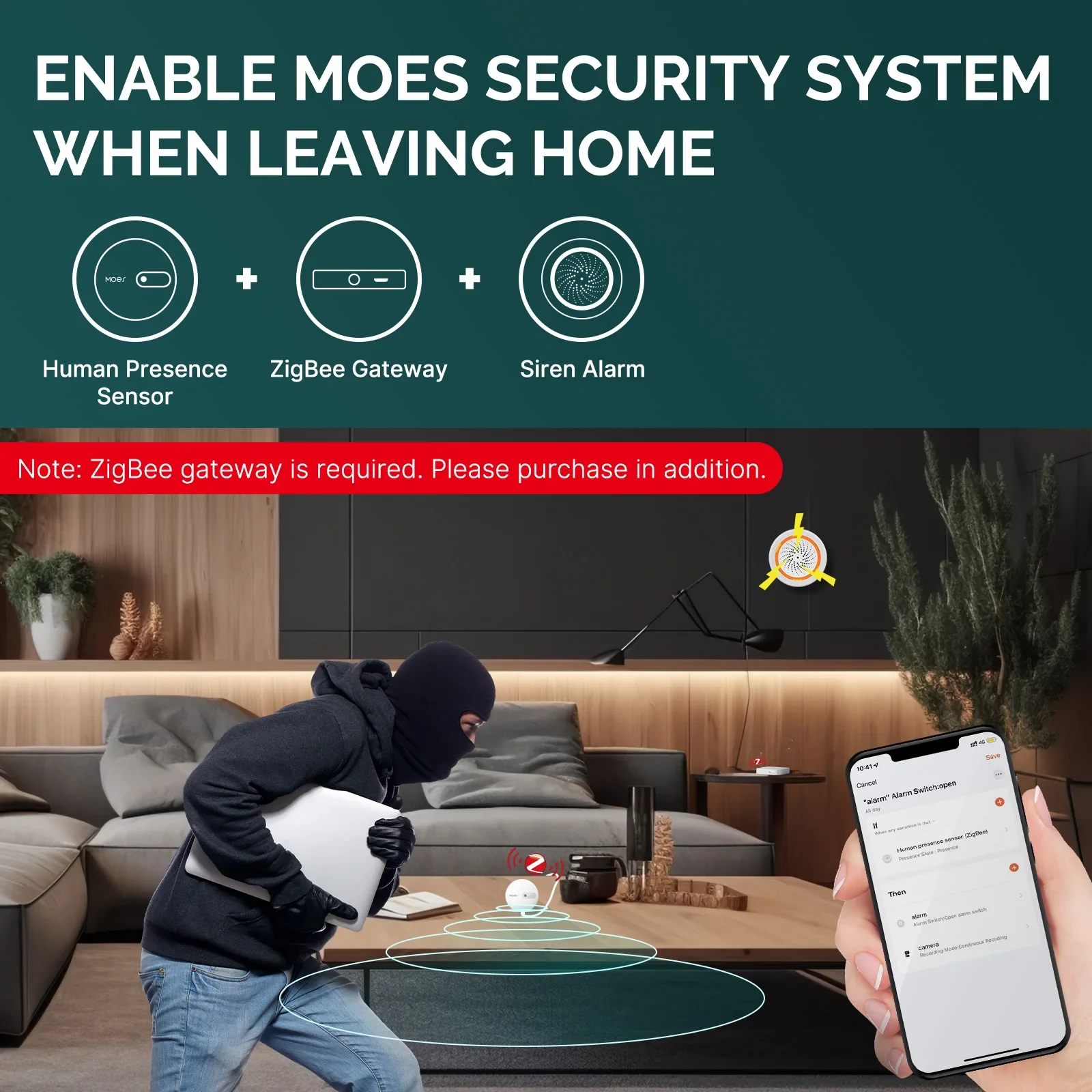 MOES ZigBee Human Presence Sen - đánh giá và giá Smart Home Moes