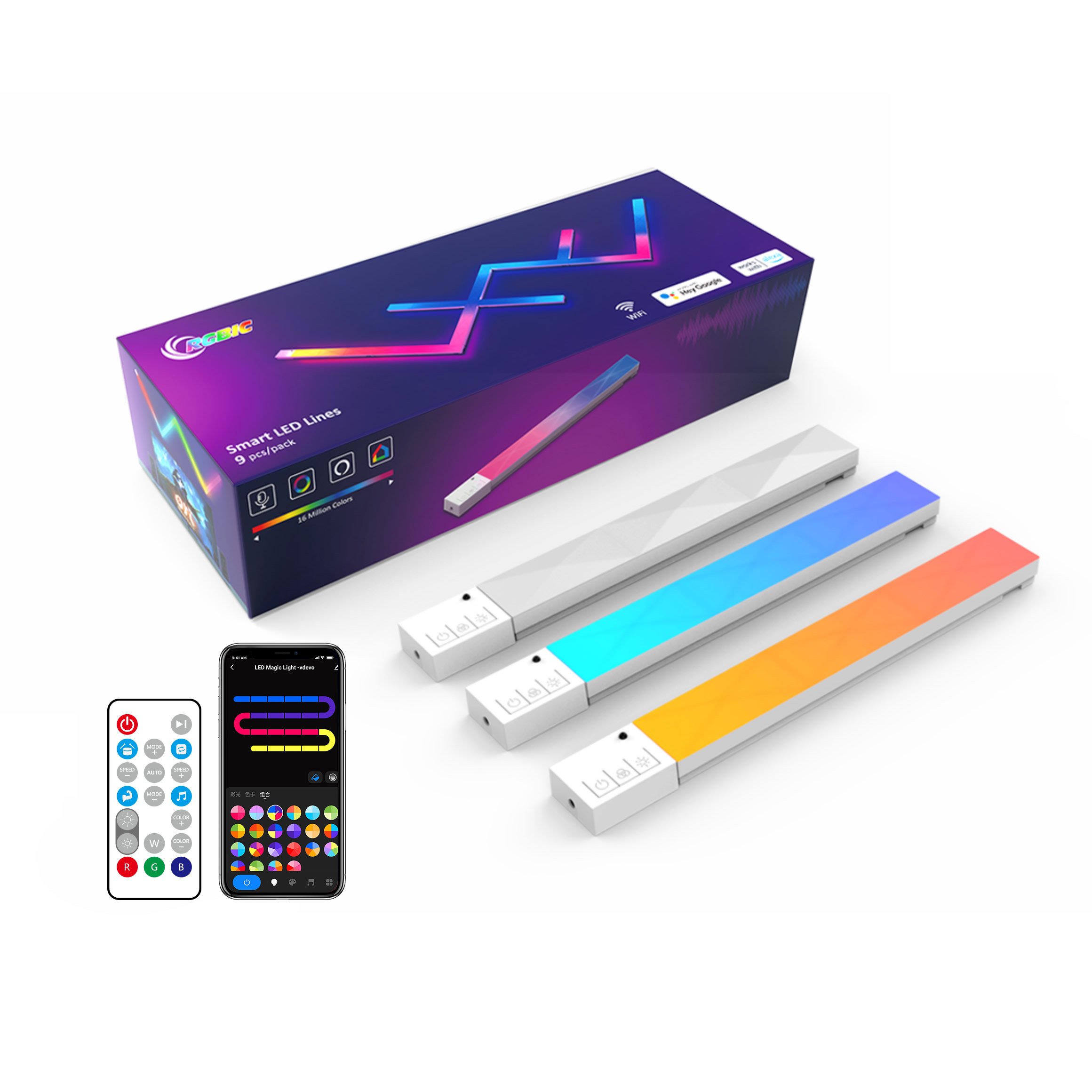 EE1 Splicing WiFi Music LED St - đánh giá và giá Smart Home Panel