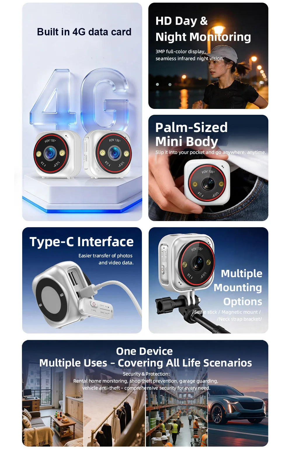 LS VISION 4G SIM Pocket Camera - đánh giá và giá Smart Home Battery Camera Ezviz